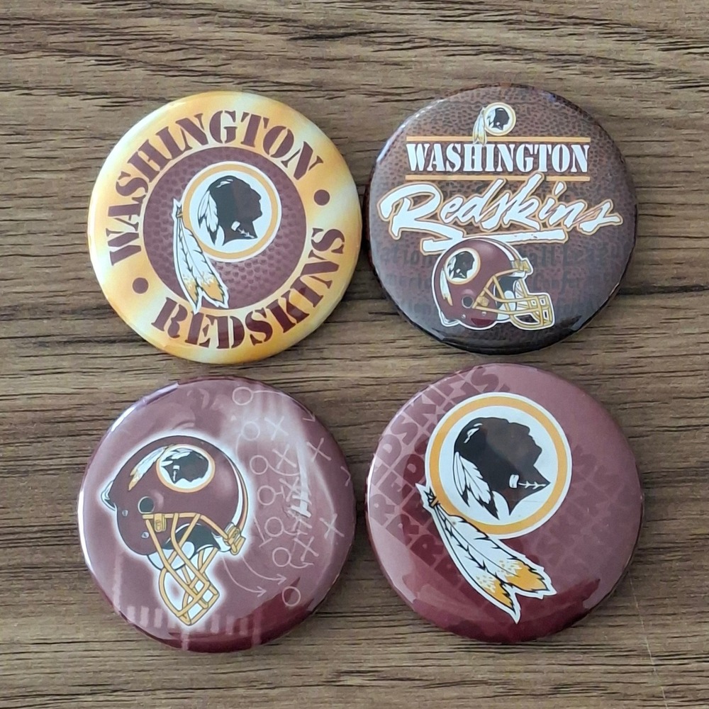 1999 Washington Redskins WinCraft Pinback Button Set Lot 4 NFL‎ Licensed USA
